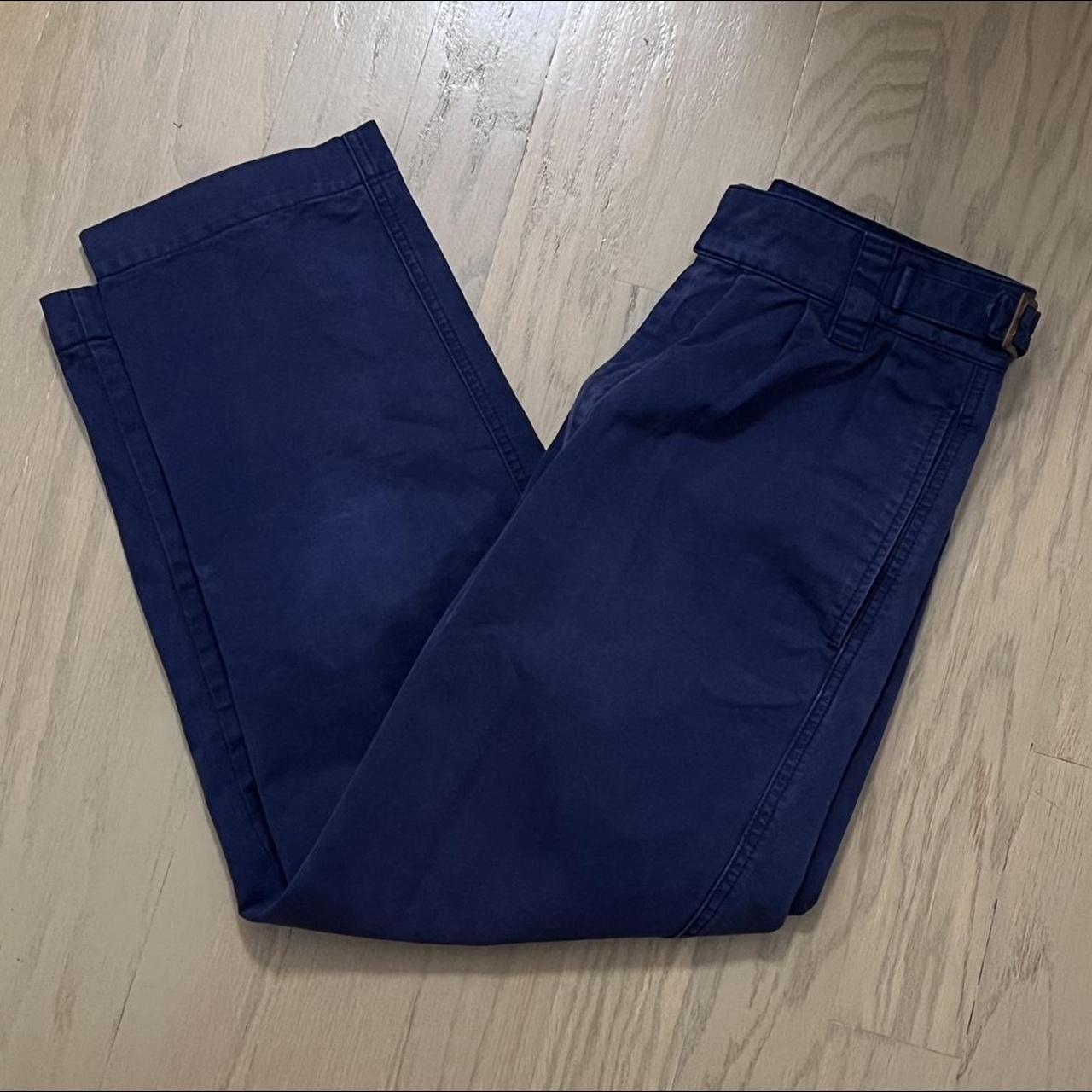 maison kitsune belted wide fit trousers these pants... - Depop