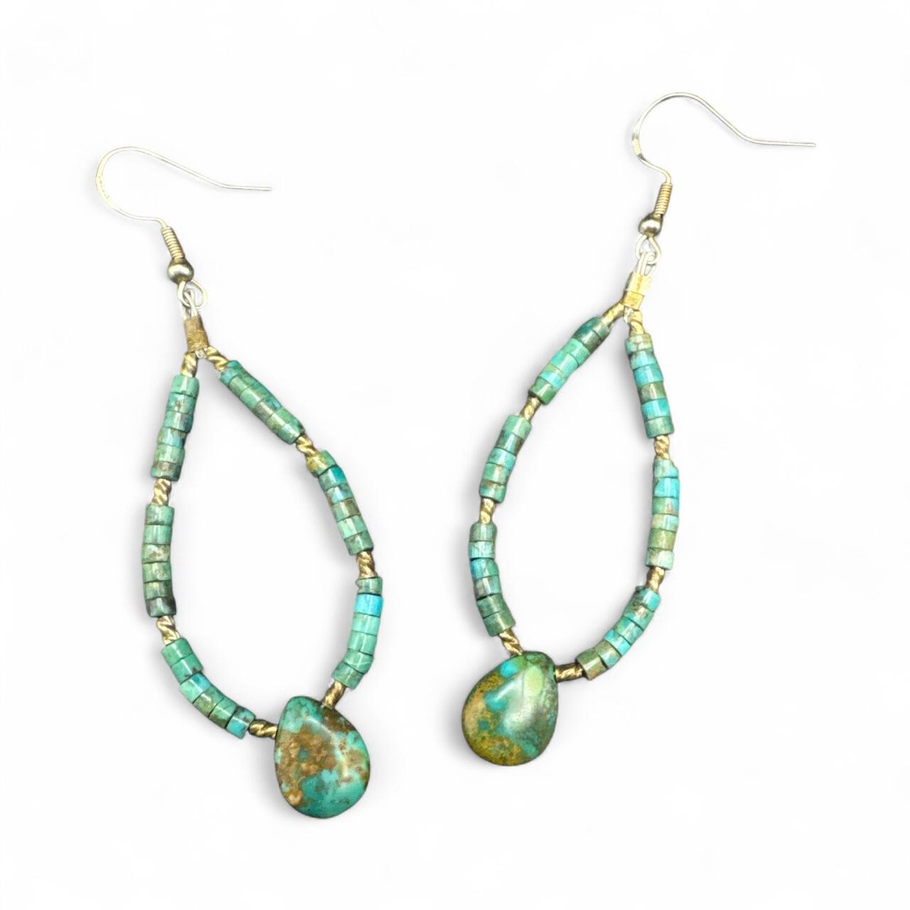 Native Women's Earrings - Blue/Silver – Native Am… - image 1