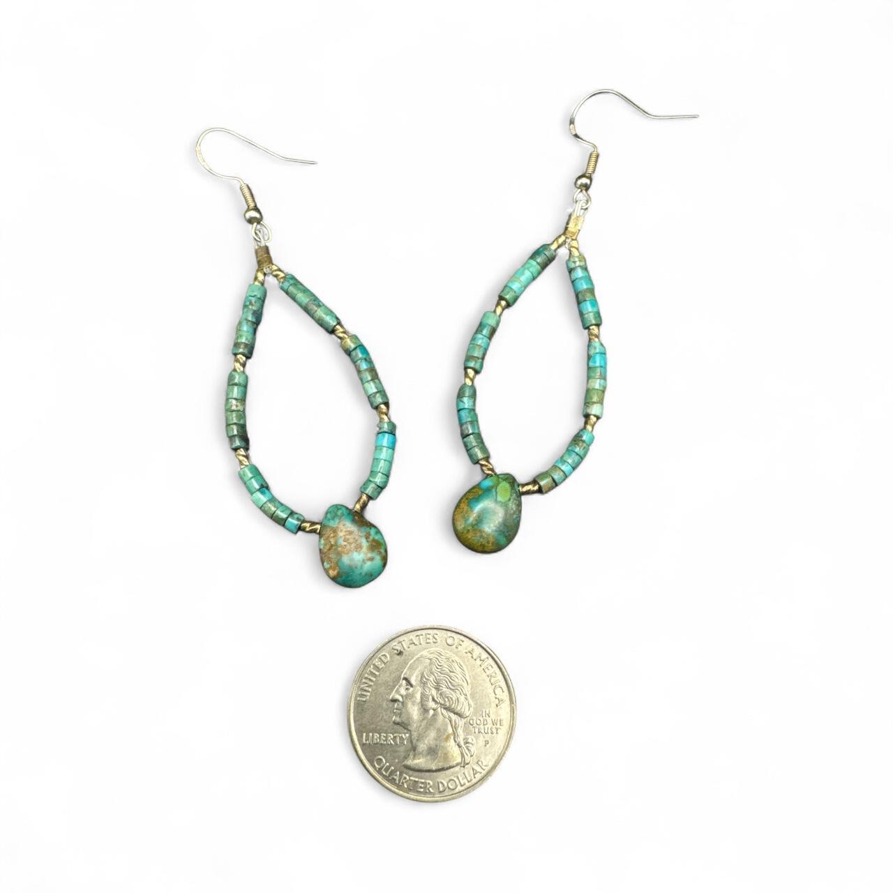 Native Women's Earrings - Blue/Silver – Native Am… - image 2