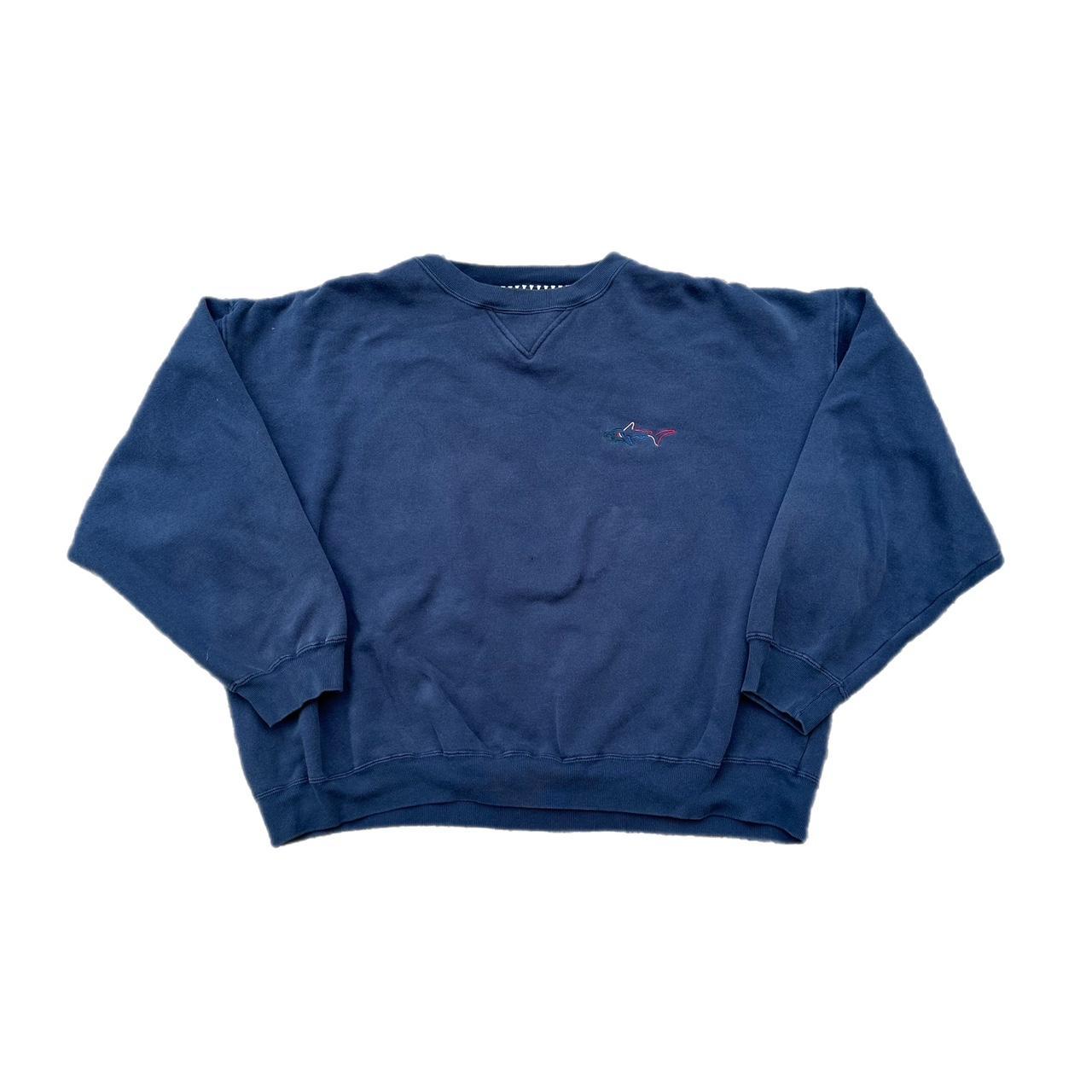 Greg Norman Collection Men's Navy and Blue Sweatshirt | Depop