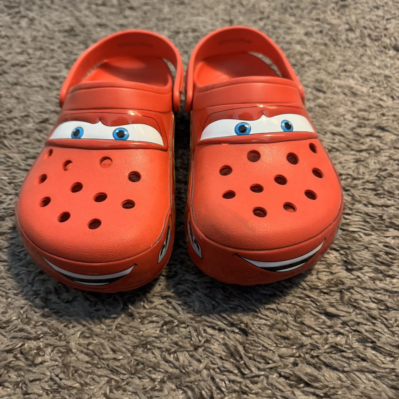 Lightening McQueen Light up crocs women’s 8 - Depop