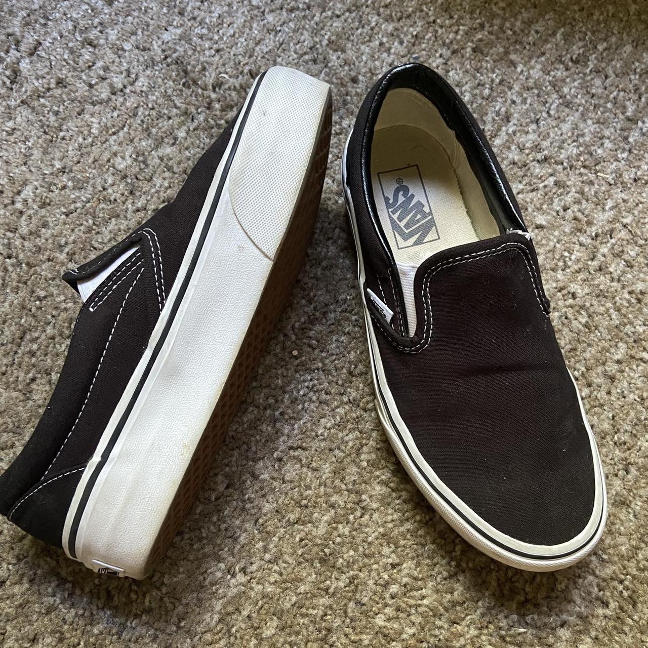 white slip on platform