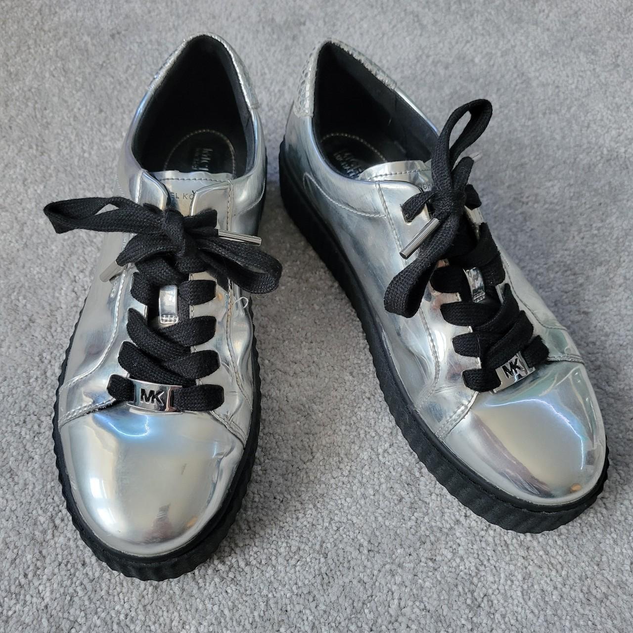 Michael kors silver hot sale platform shoes