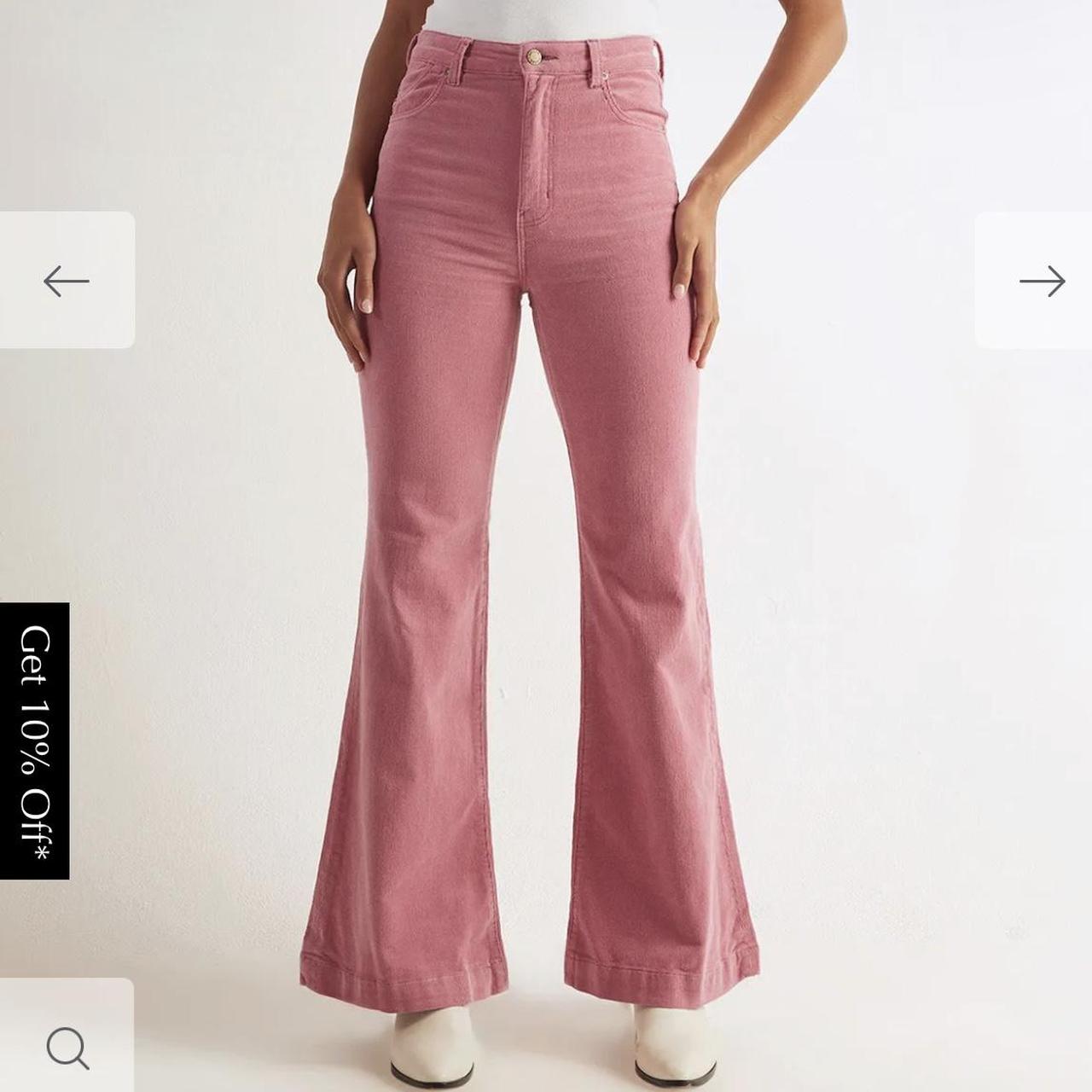 Rolla's Women's Pink Jeans | Depop