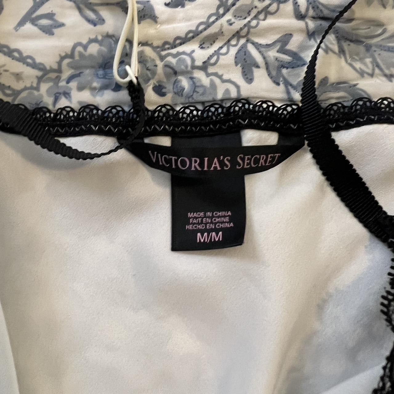 Beautiful black and white Victoria Secret night gown... - Depop