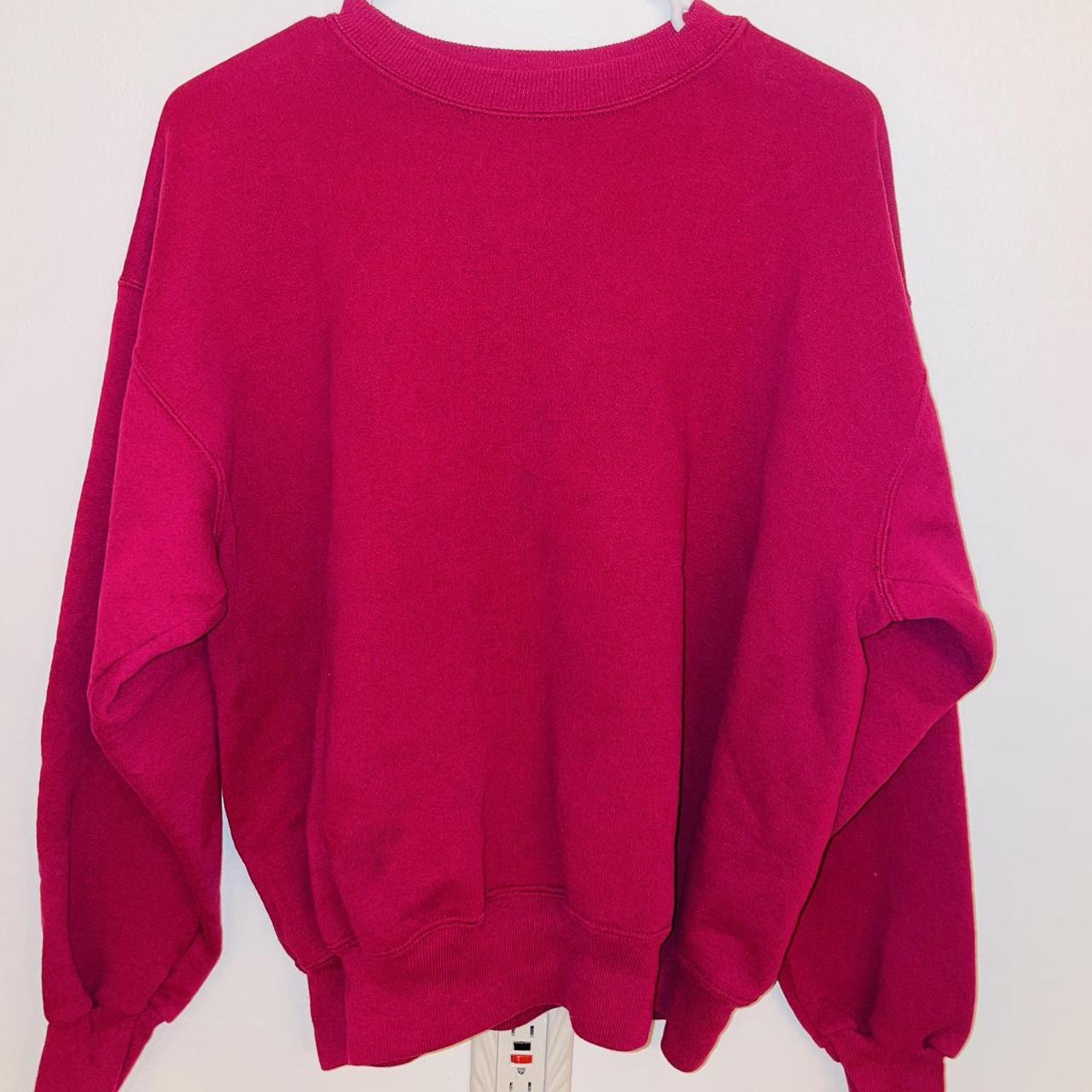 Hanes Women's Pink Sweatshirt Depop