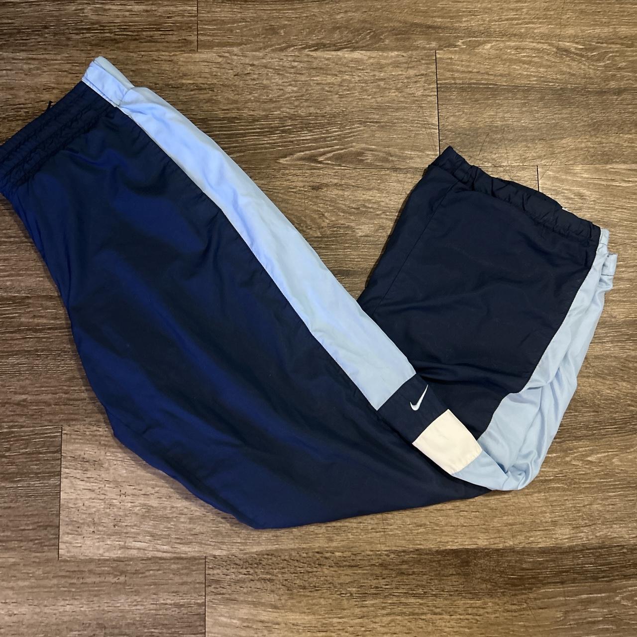 Nike Men's Blue and White Joggers-tracksuits