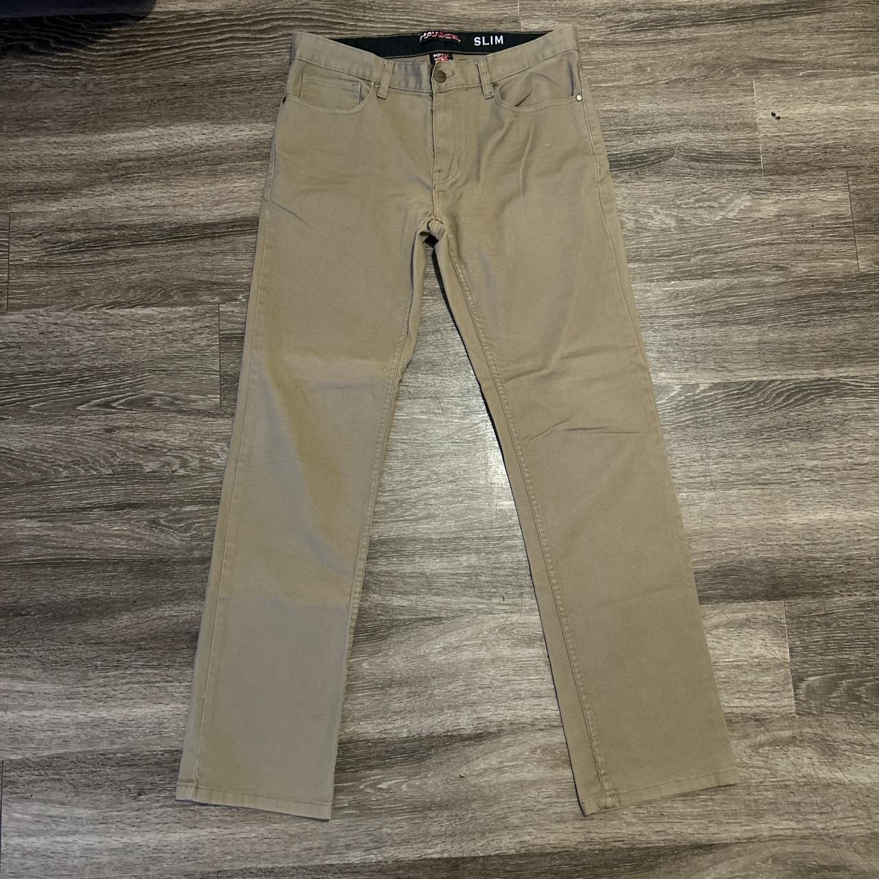 MID 2000’s TONY HAWK SLIM FIT KAHKI SKATE PANTS!!!... - Depop