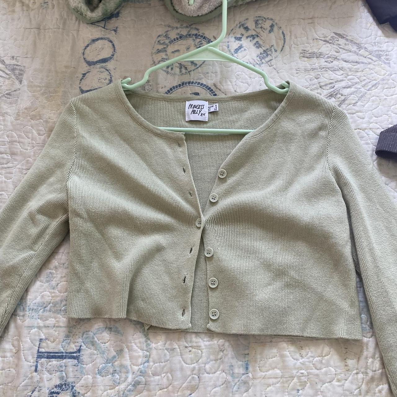 adorable button up princess polly cardigan! super... - Depop