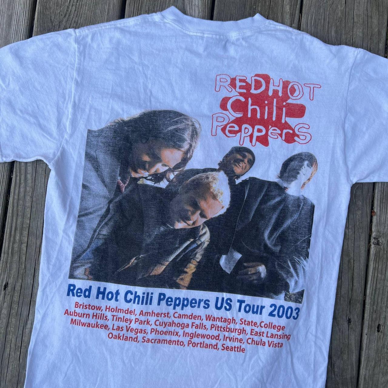 Vintage rhcp Red Hot Chili Peppers 2003 band shirt.... - Depop