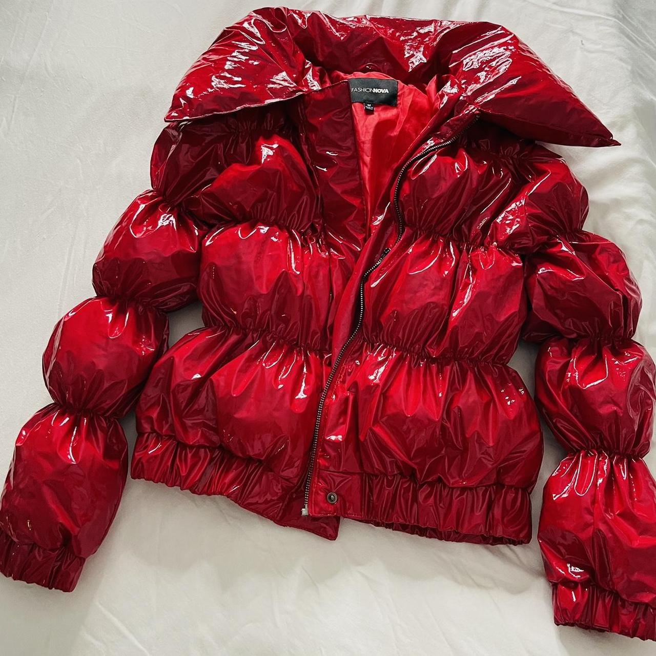 Fashion nova shop red jacket