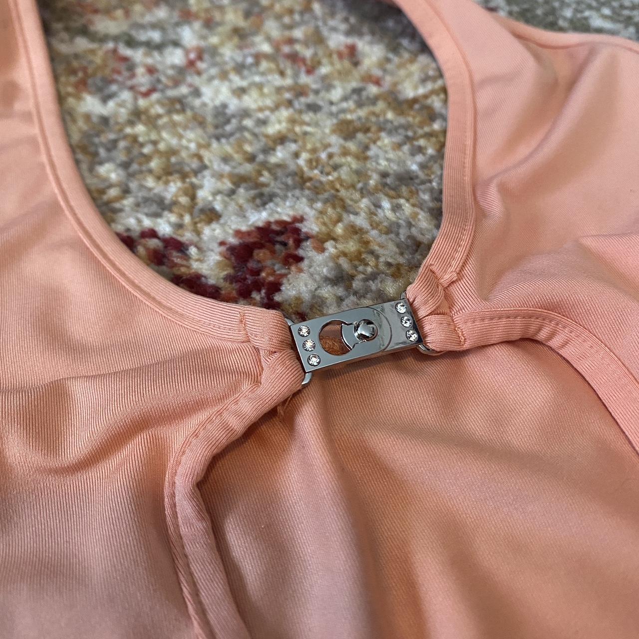 SHEIN Women's Orange and Pink Bodysuit (2)