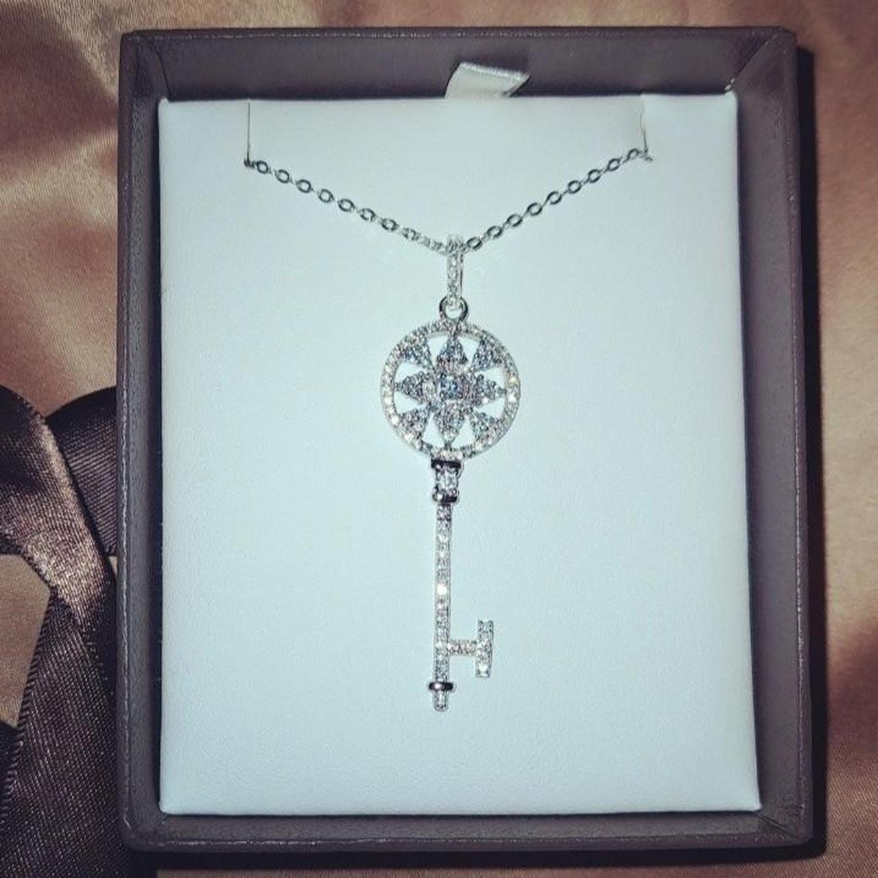 Silver Key Pendant Necklace Michael Hill Depop