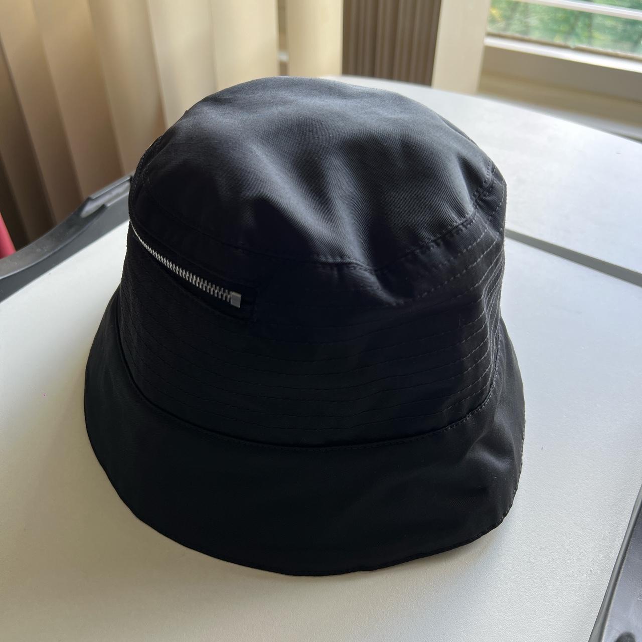 Rick Owens DRKSHDW Pocket Gilligan Bucket Hat (Black - Depop