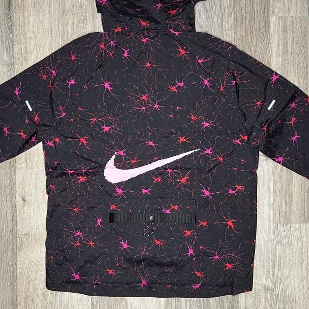Nike Repel UV DYE Windrunner Jacket Black Pink | Depop