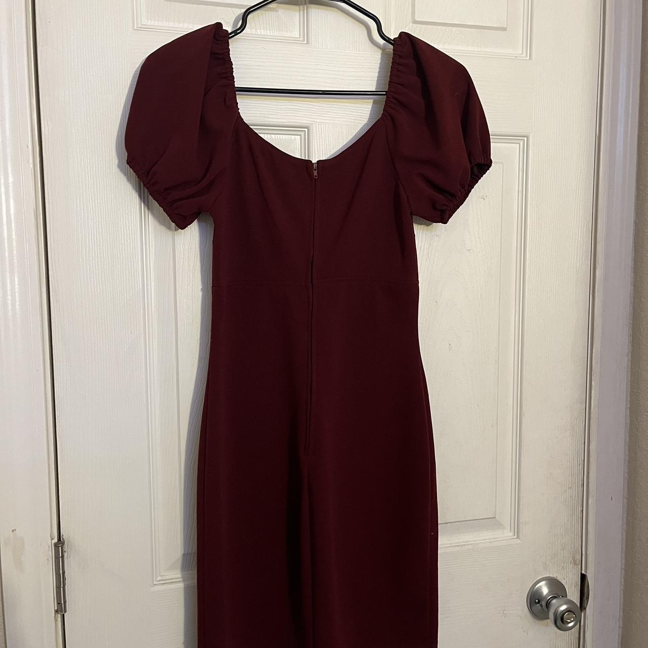 Crystal Doll Women's Burgundy and Red Dress (4)