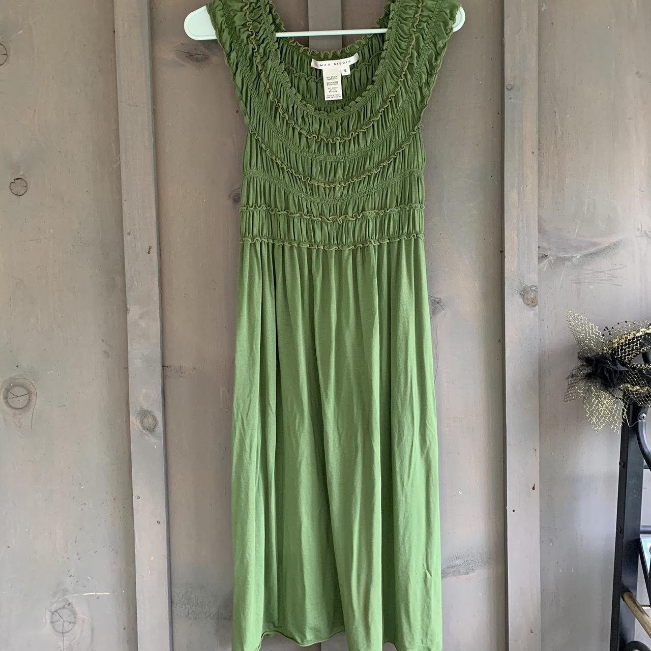 Max studio hot sale green dress