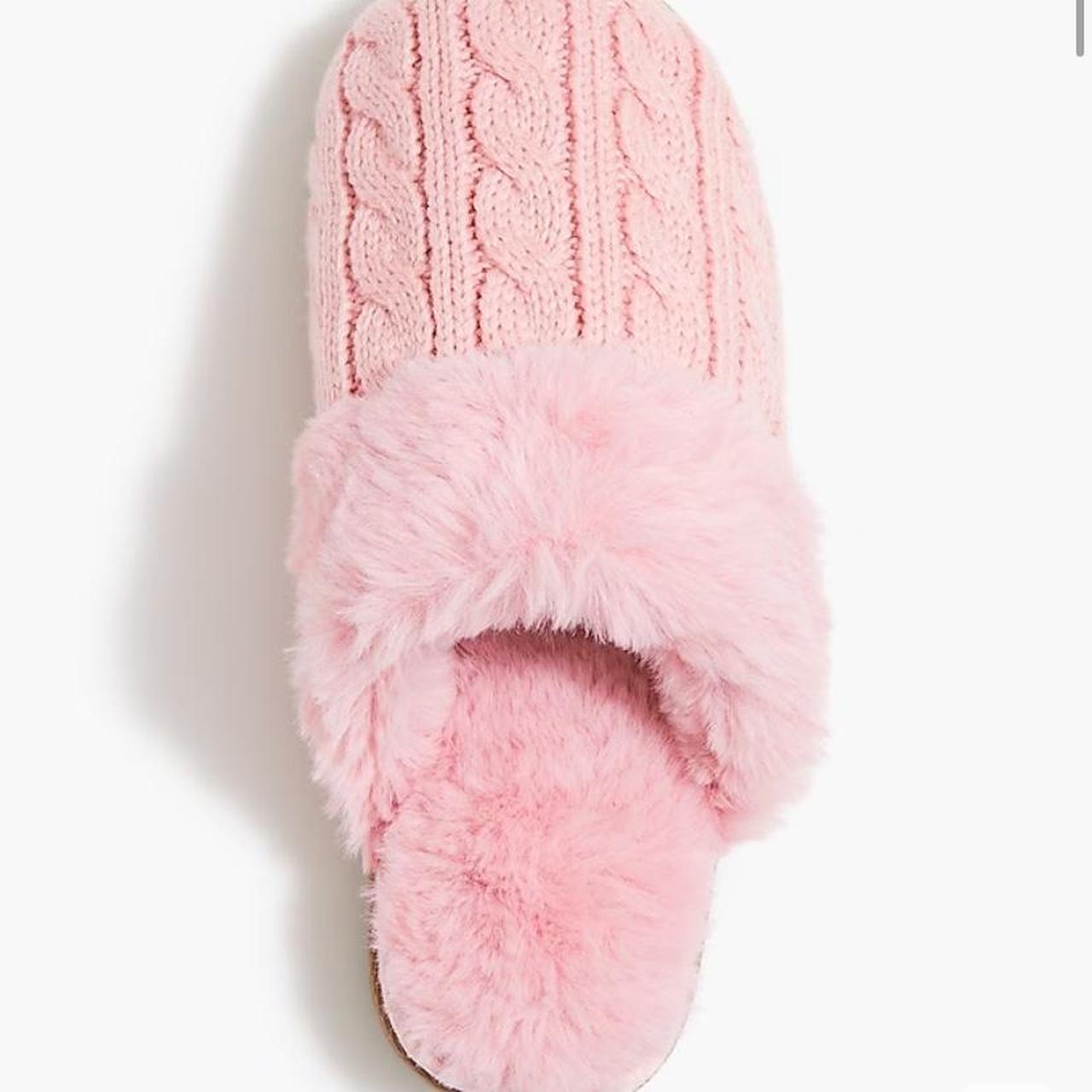 J crew fuzzy discount slippers