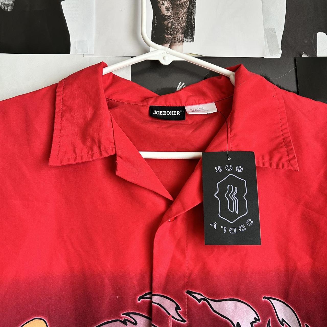 2000s Joe Boxer dragon button down Large dragon | Depop
