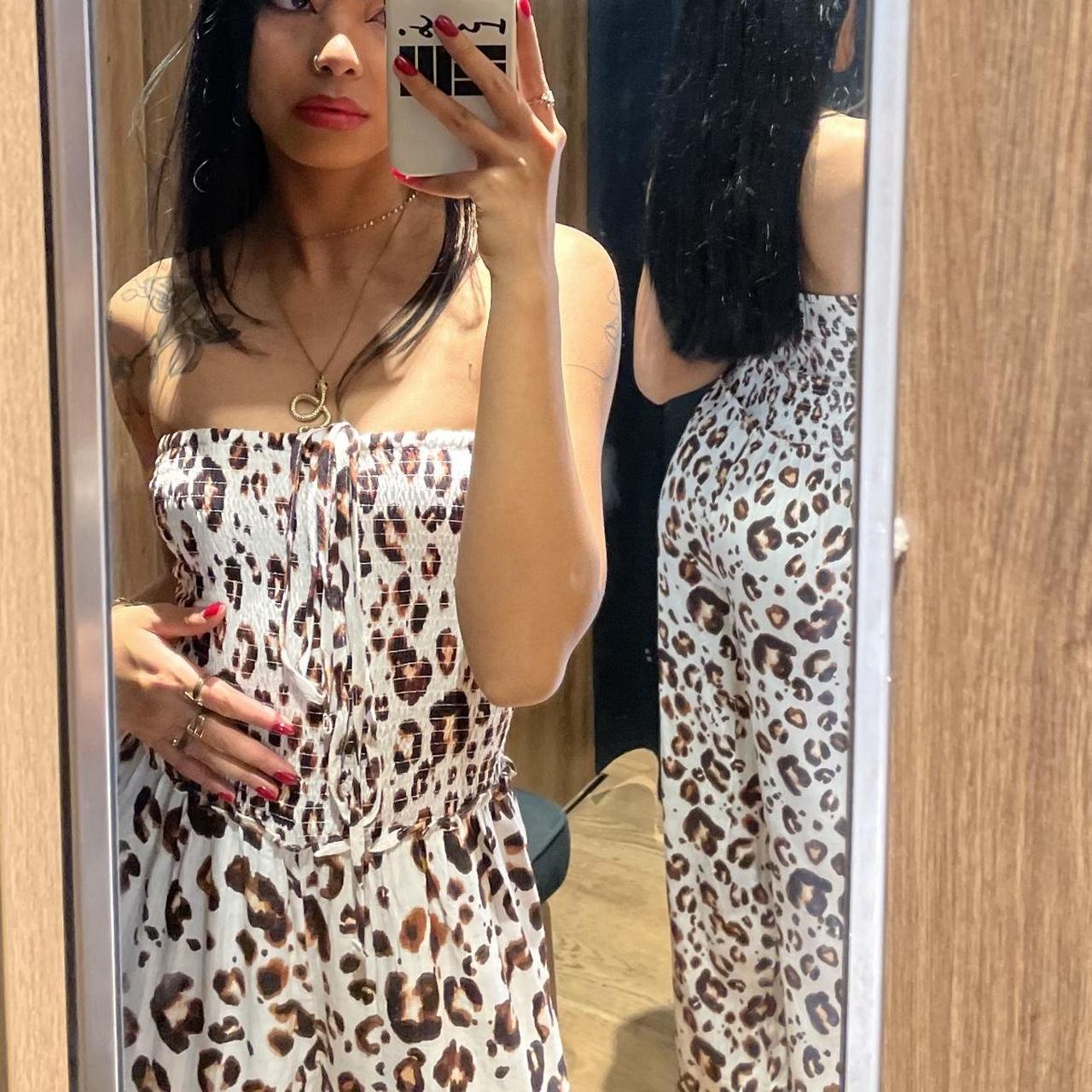 Next leopard print jumpsuit | UK 6 | I’m 5’4 and a... - Depop