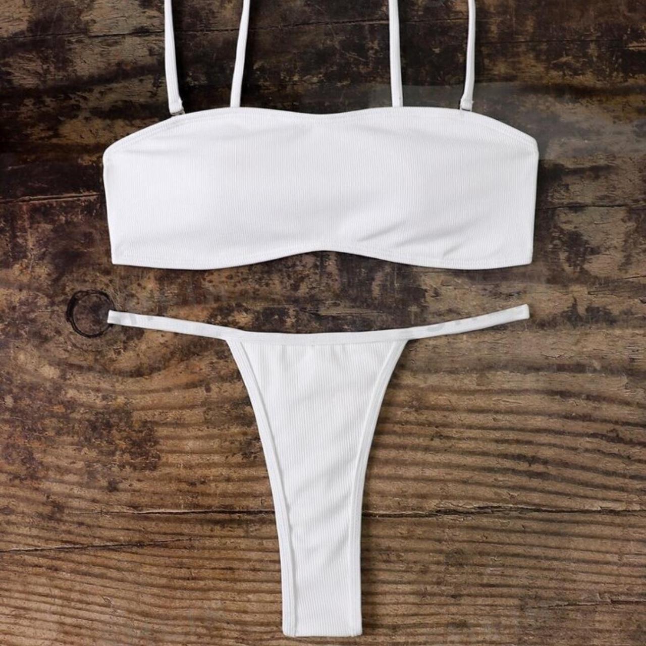 womens white bikini set