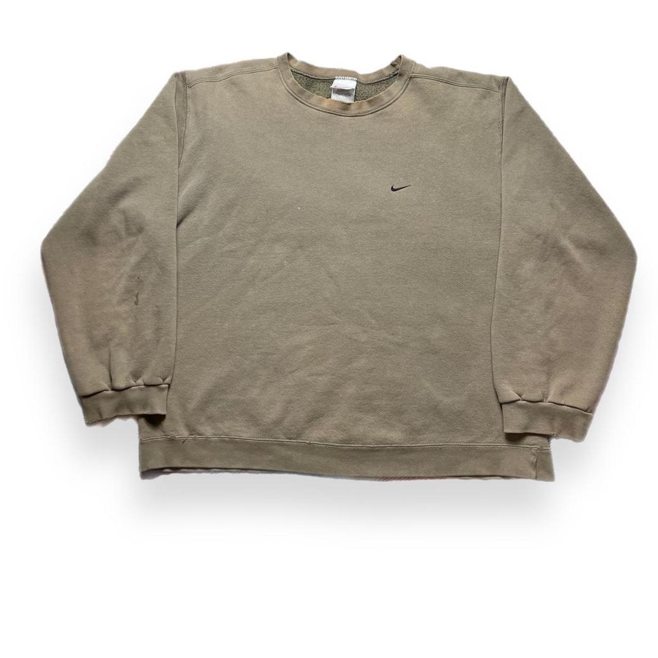 nike crew neck tan