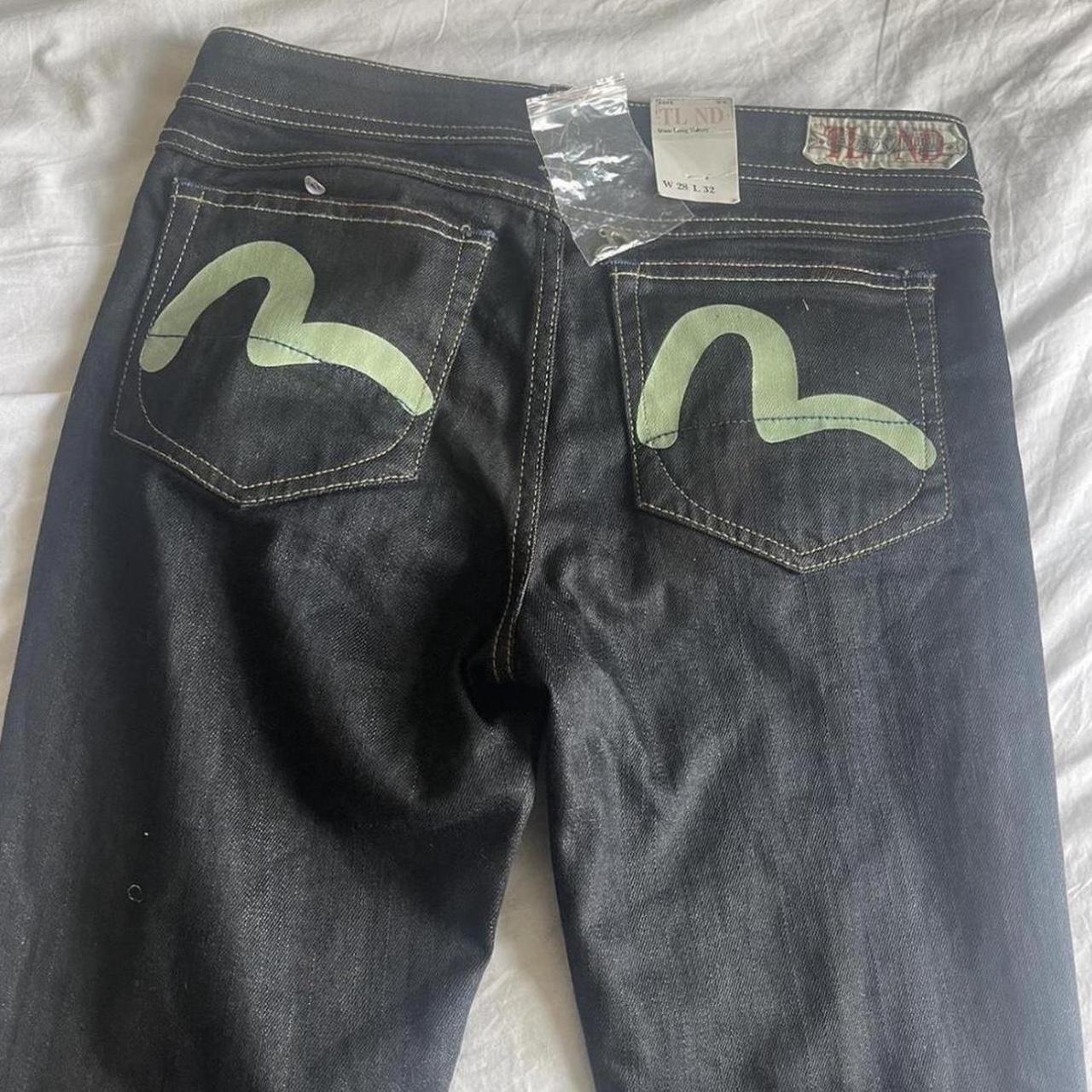 Vintage evisu straight leg jeans brand new WITH TAGS... - Depop