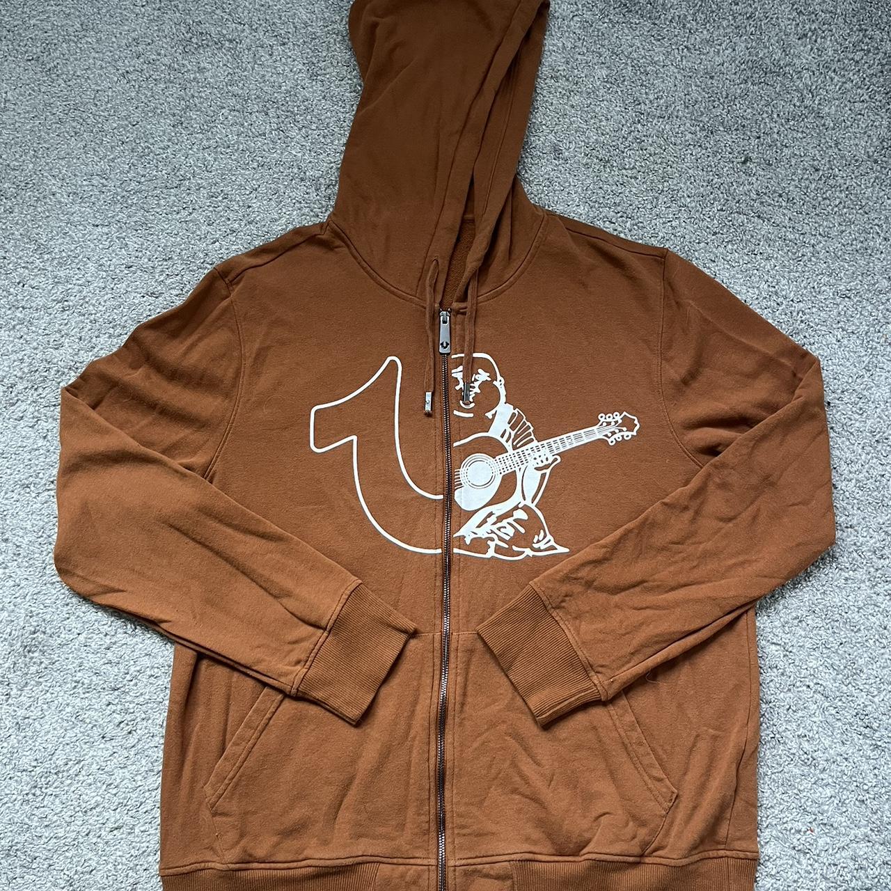 Brown true religion hoodie online