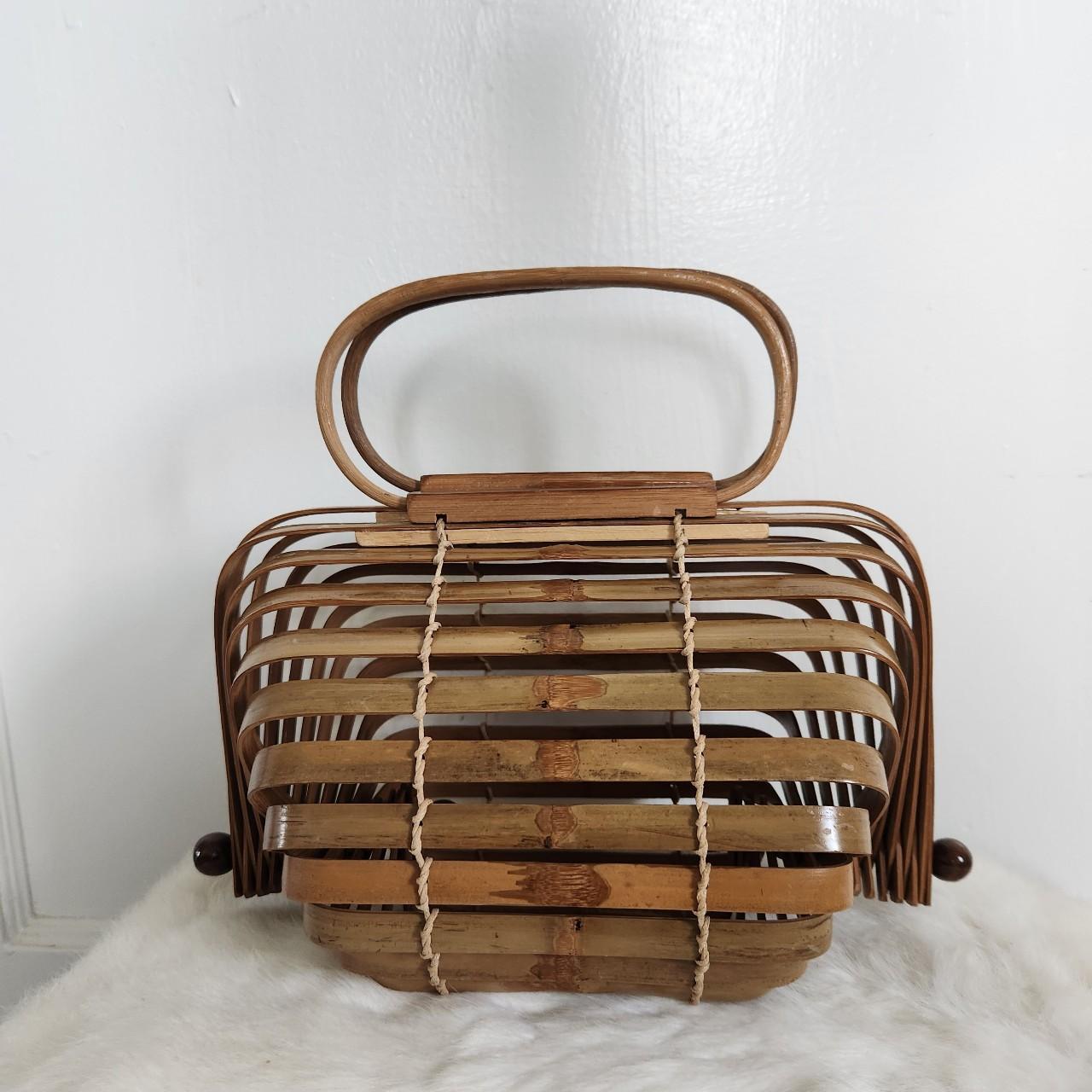 Vintage buy 1950s Bamboo Purse