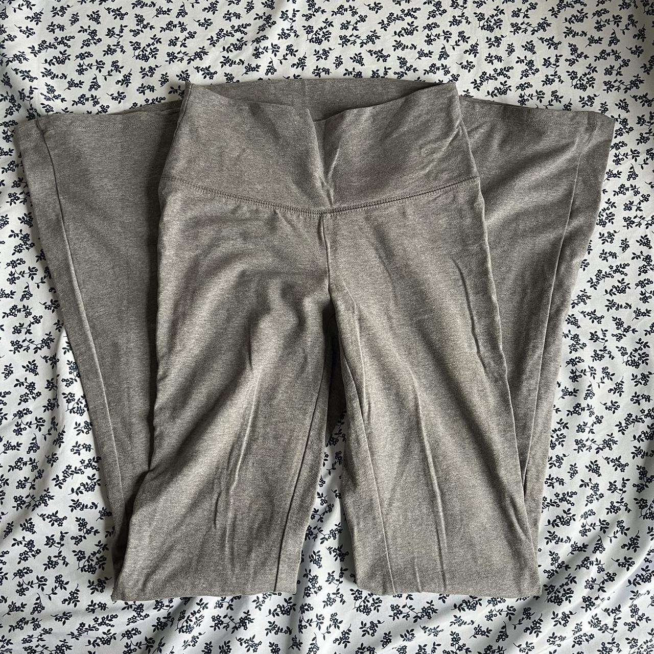 wild fable grey flare leggings, size s, too long on