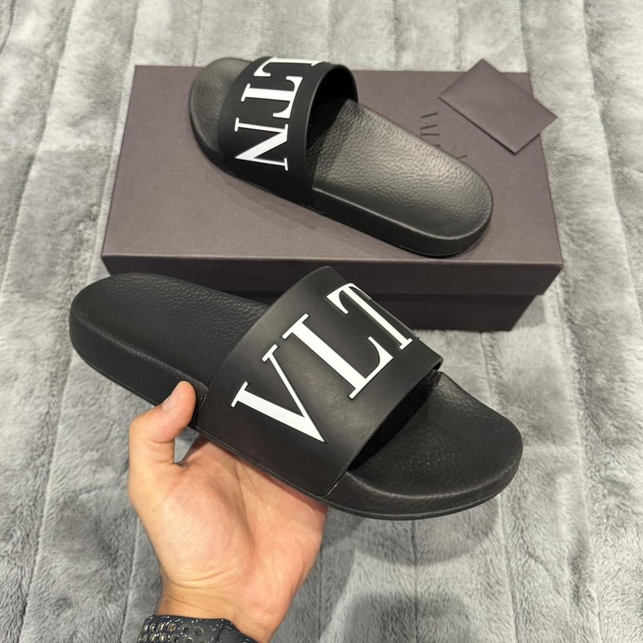 VALENTINO BLACK VLTN SLIDES FW19 WORN FES TIMES Depop