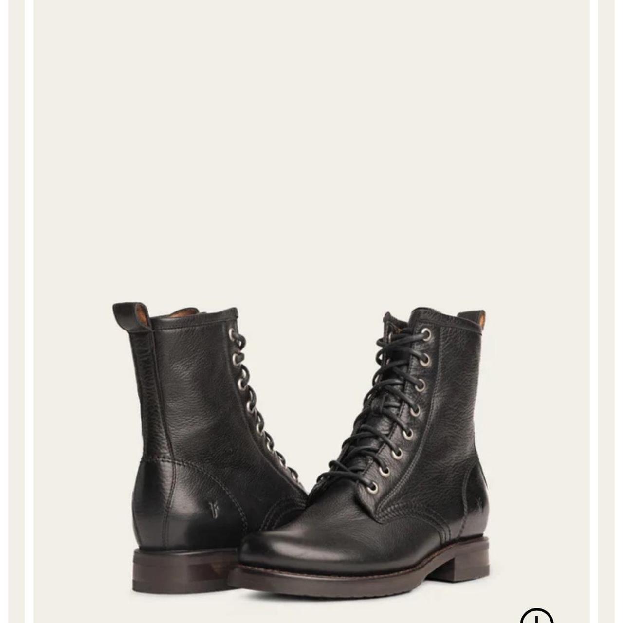 frye veronica combat black