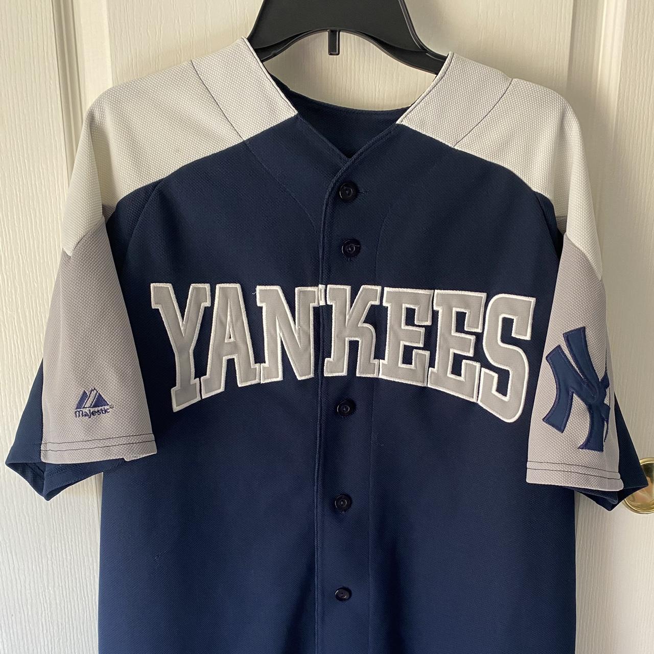 Majestic Ny Yankees Jersey Baseball Top in Blue for Men