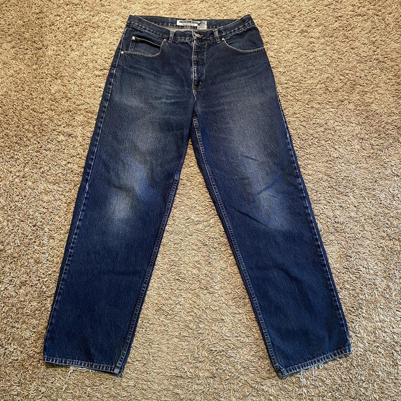 Anchor Blue “Baggy” Jeans 🌊 • 36x34 • dark blue... Depop