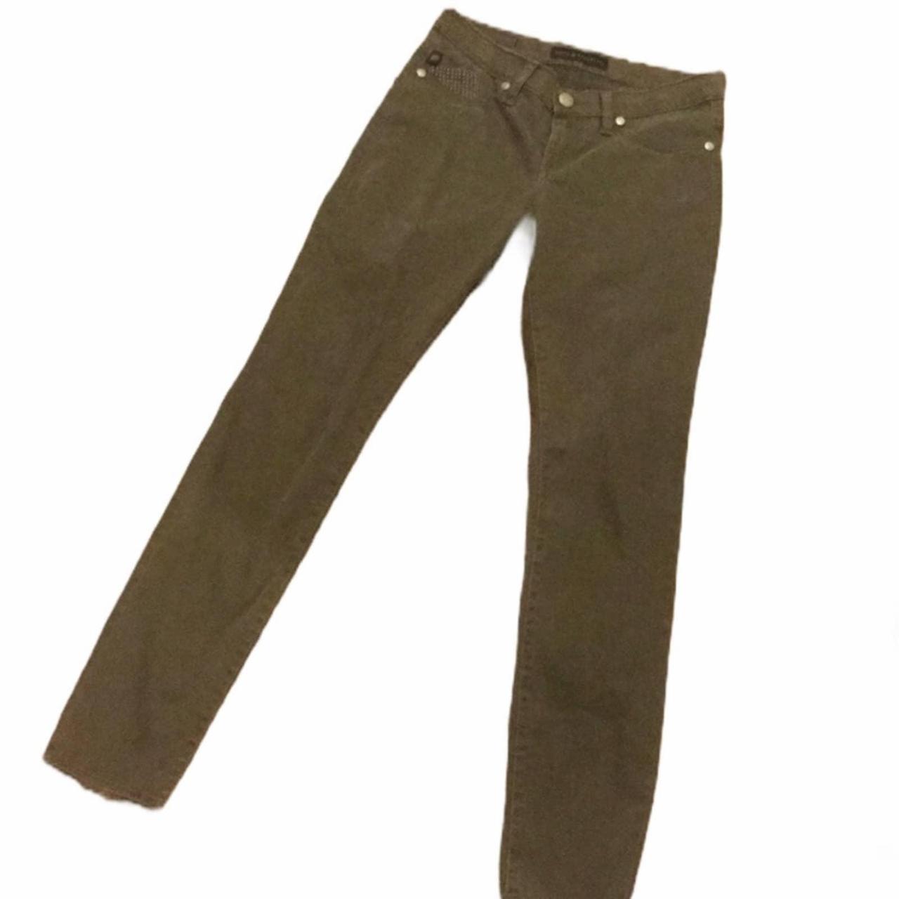 Rock and Republic Women's Green Jeans Depop