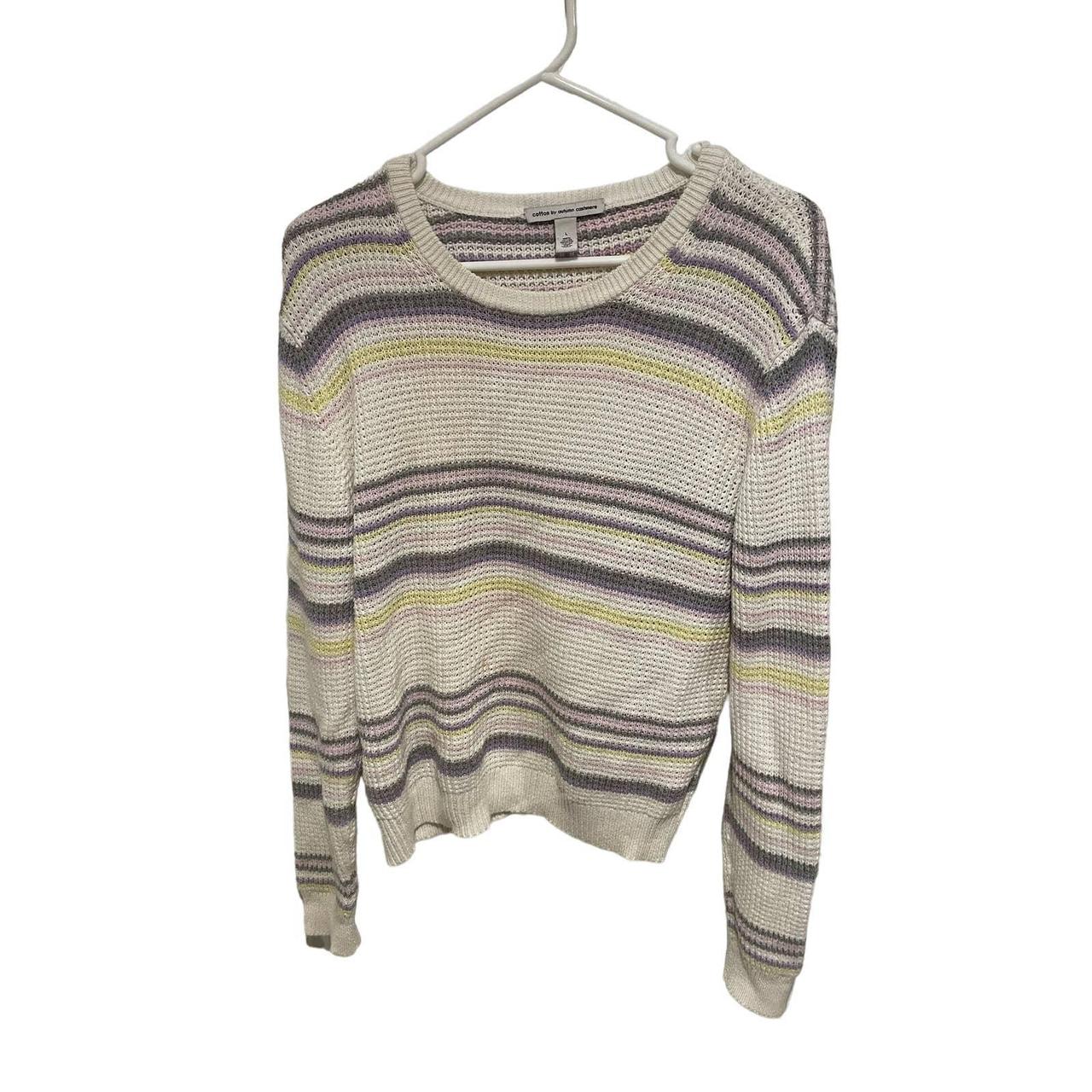 Cotton by Autumn Cashmere striped sweater cotton Depop