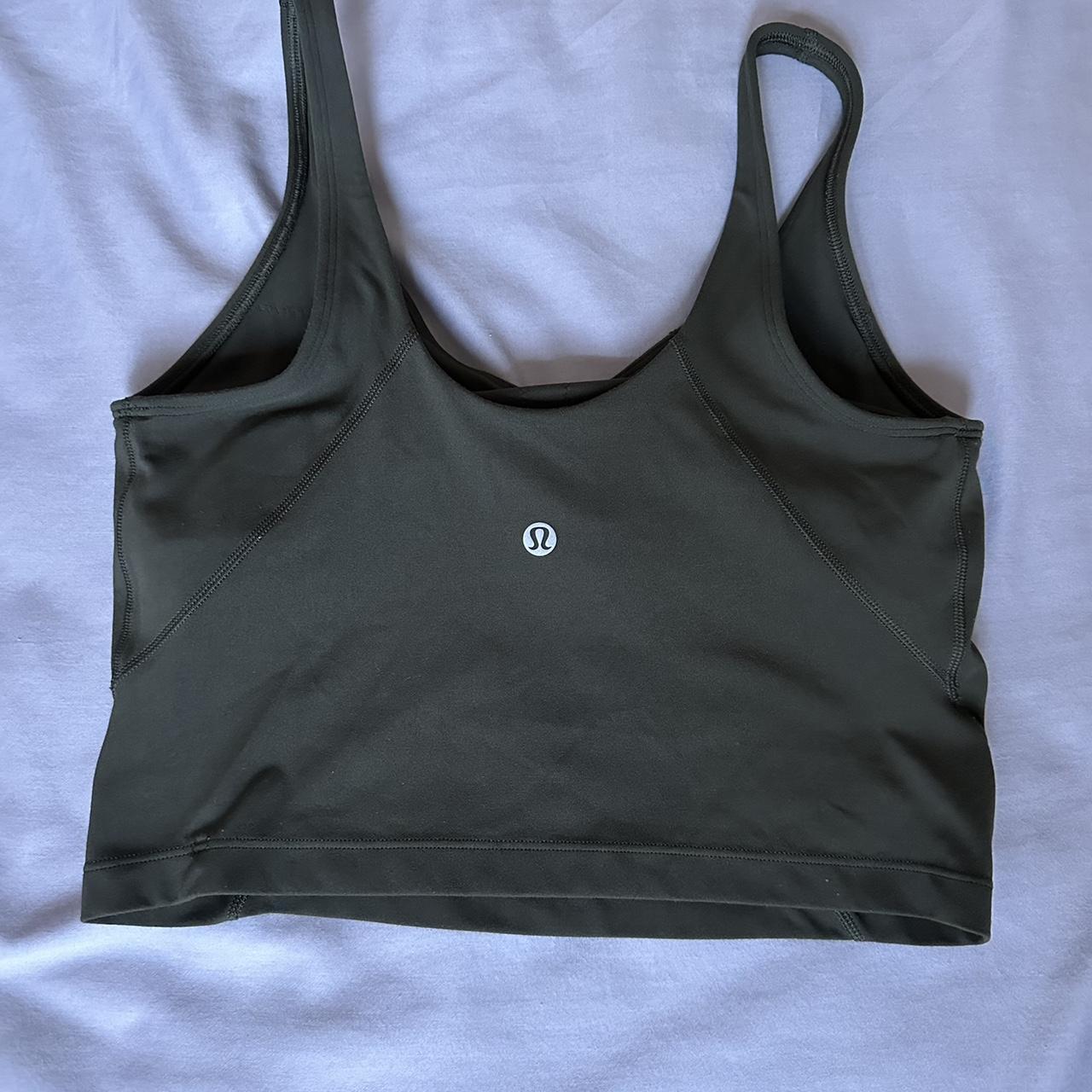 Forest green Lululemon align tank top - Depop