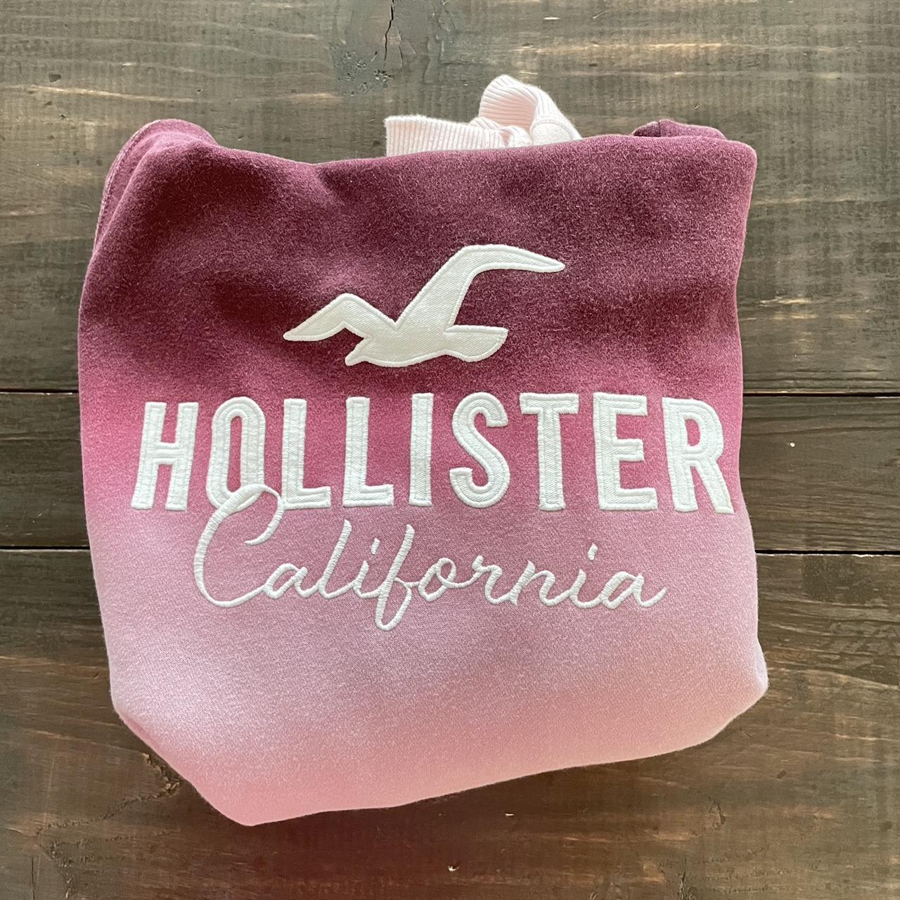 Hollister pink ombre clearance hoodie