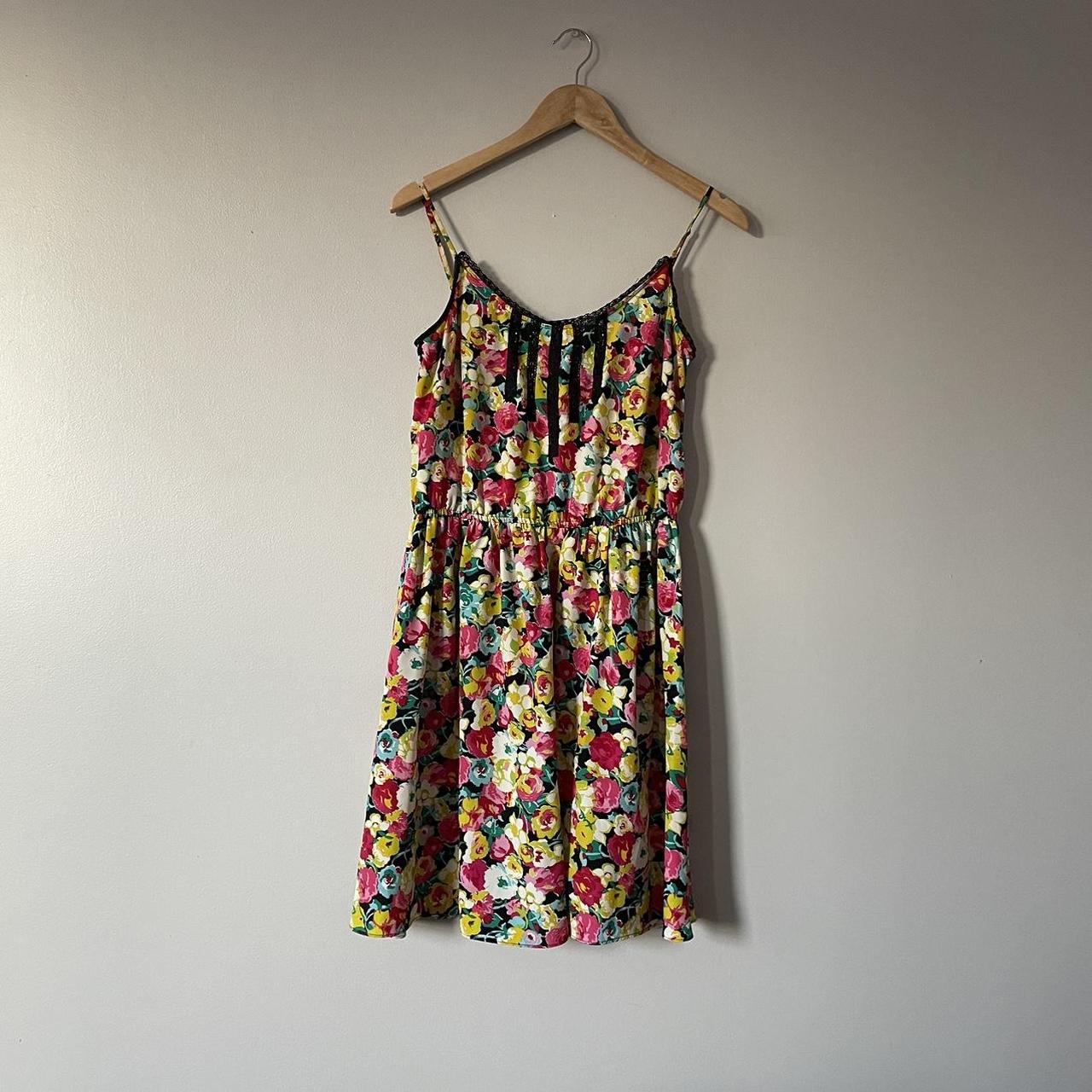 Vintage y2k Betsey Johnson floral lingerie dress... - Depop