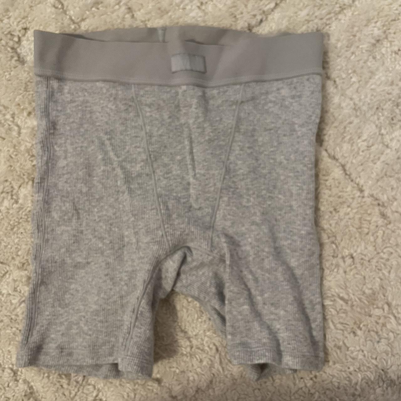 Skims Women's Grey Shorts | Depop