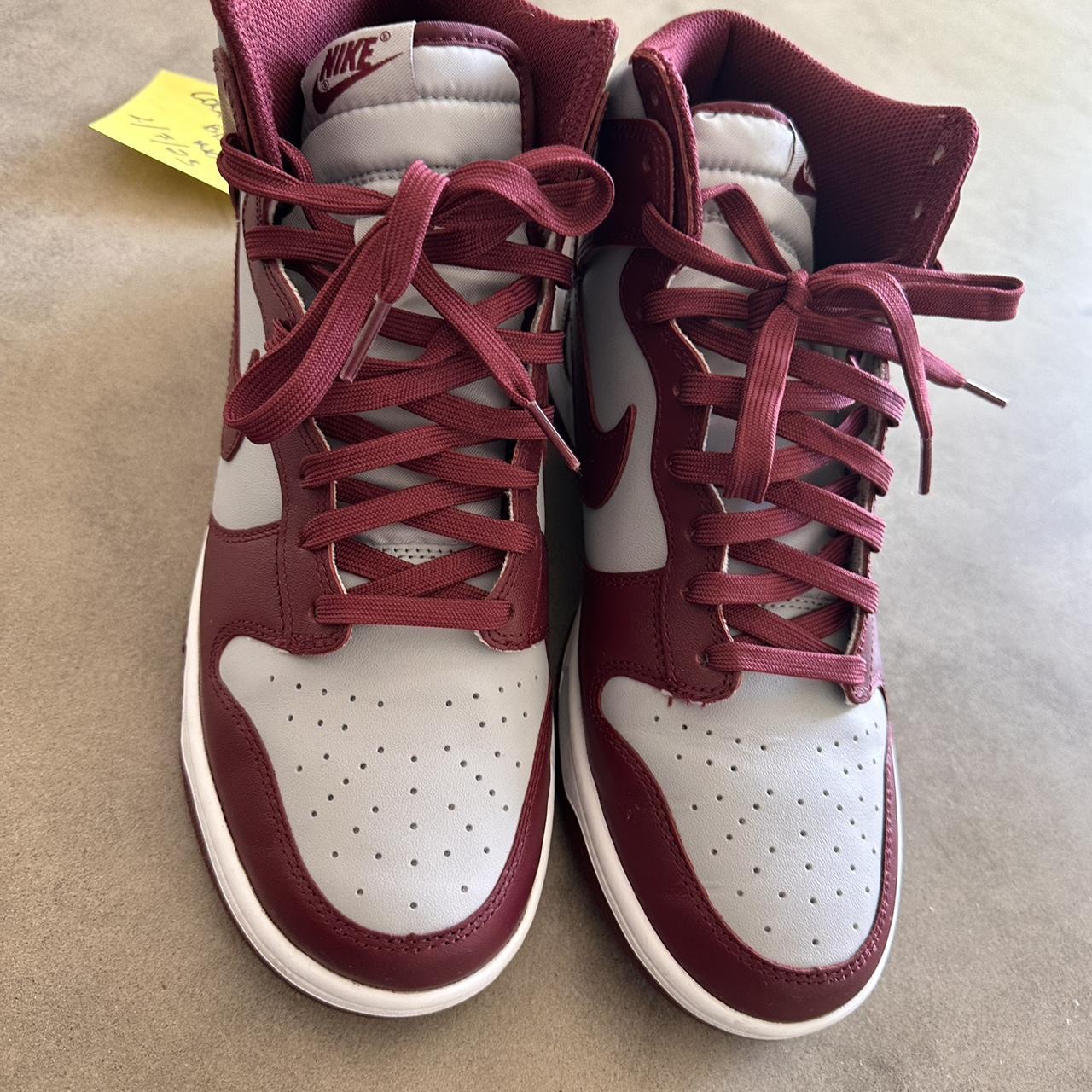 mens nike burgundy trainers