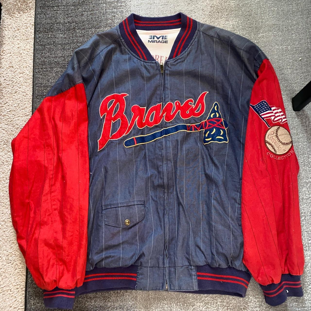 Vintage 1991 Atlanta Braves Jacket Personal Grail - Depop