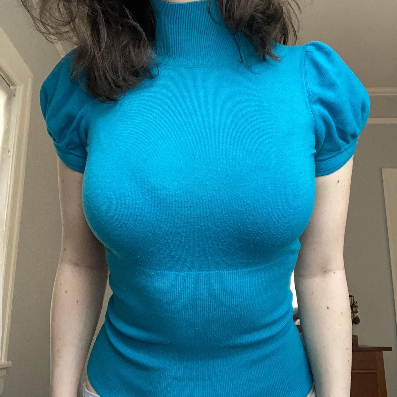 Express Women's Blue Jumper Depop