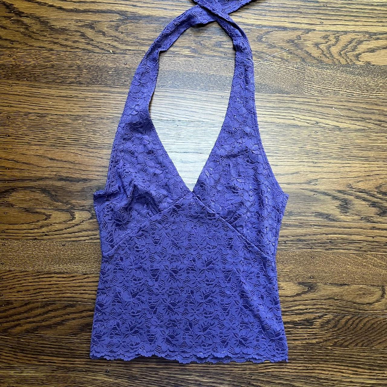 Papaya Women's Purple Vest Depop