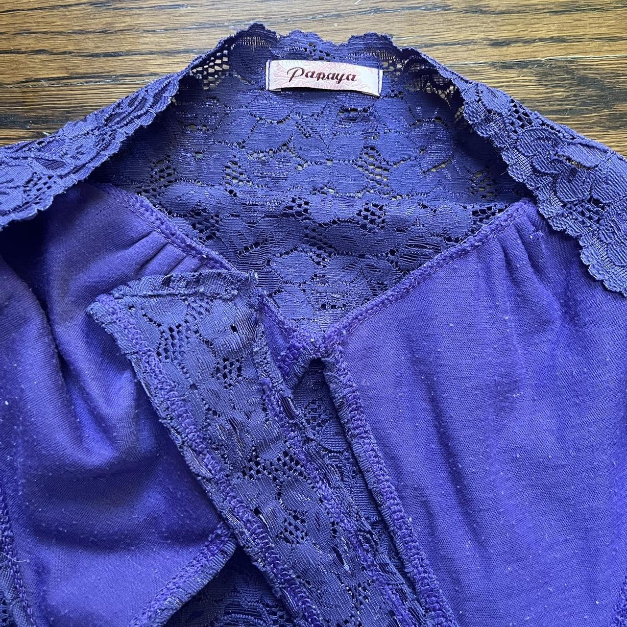 Papaya Women's Purple Vest Depop