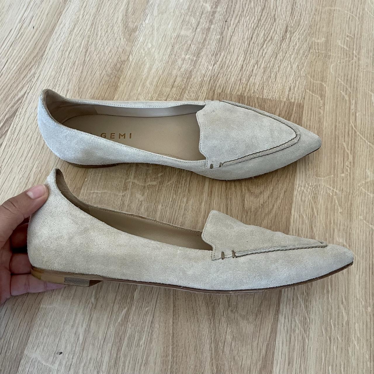 Cream on sale pointed flats