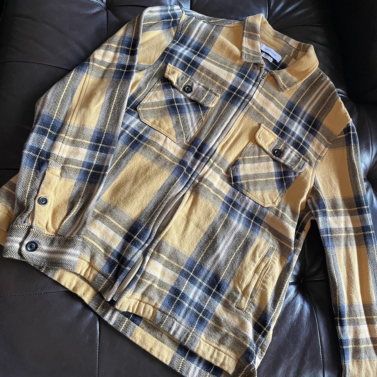 Mens yellow sale plaid jacket