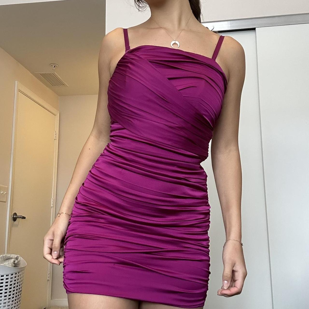 Express Women's Purple Dress Depop