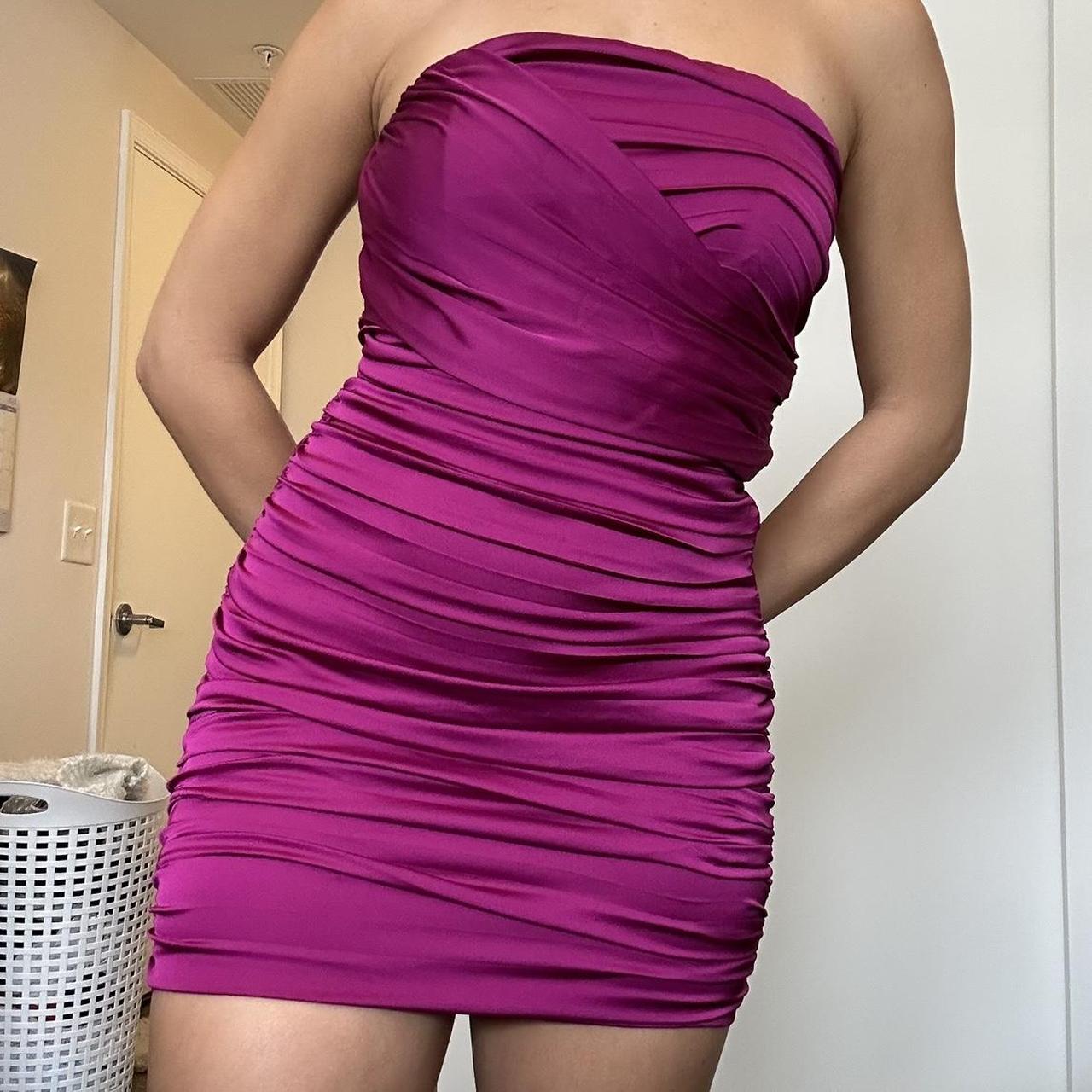 Express Women's Purple Dress Depop