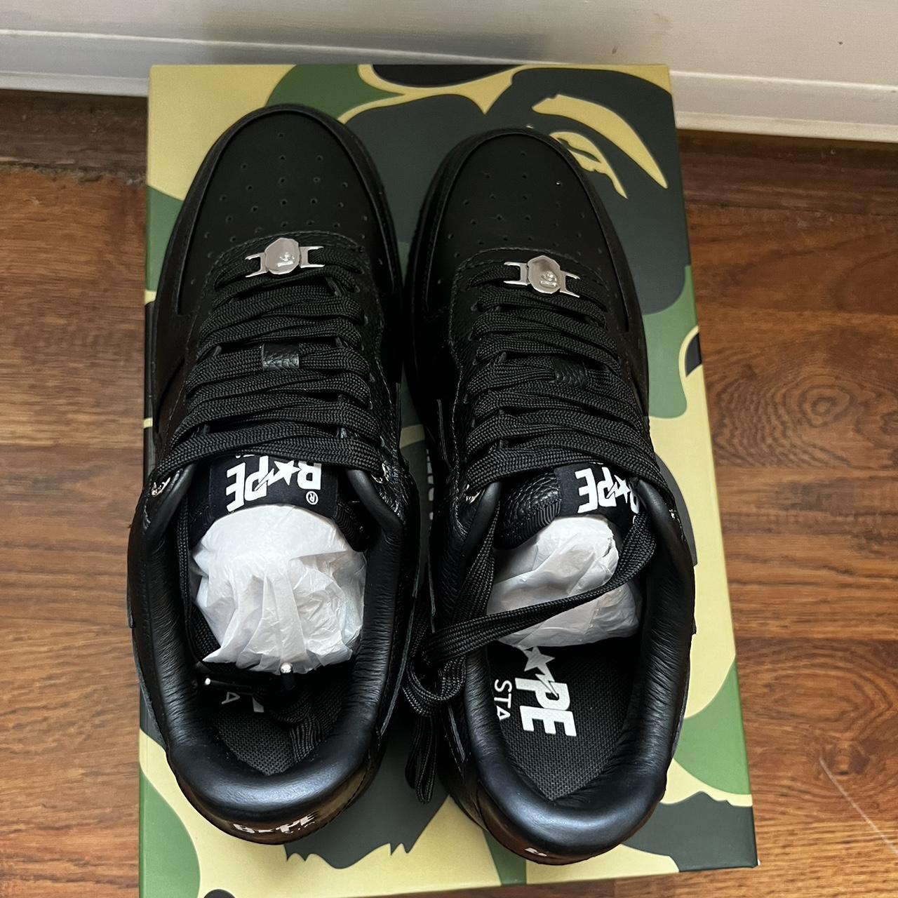 Triple Black Bapesta worn 2x (accepts offers) - Depop